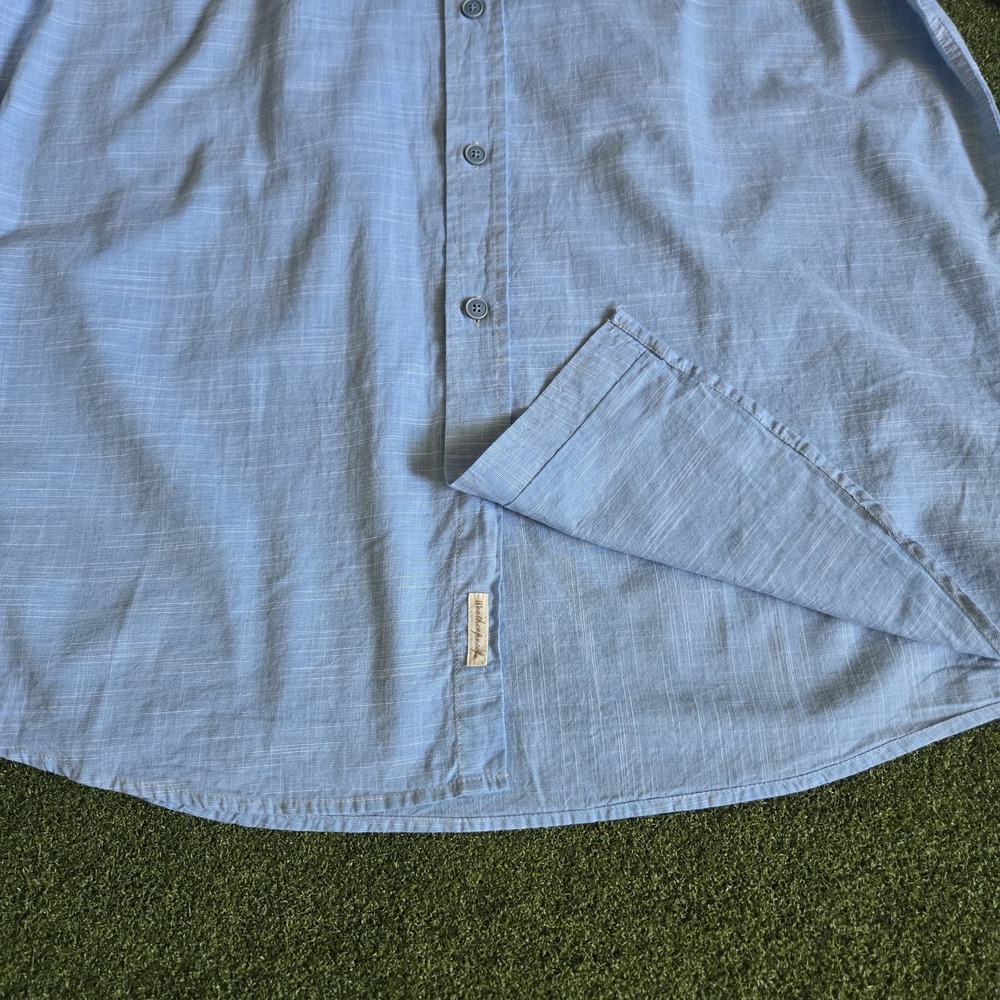 Weatherproof Vintage Men's Short Sleeve‎ Button-Up NWT Blue Size XL - Picture 7 of 12